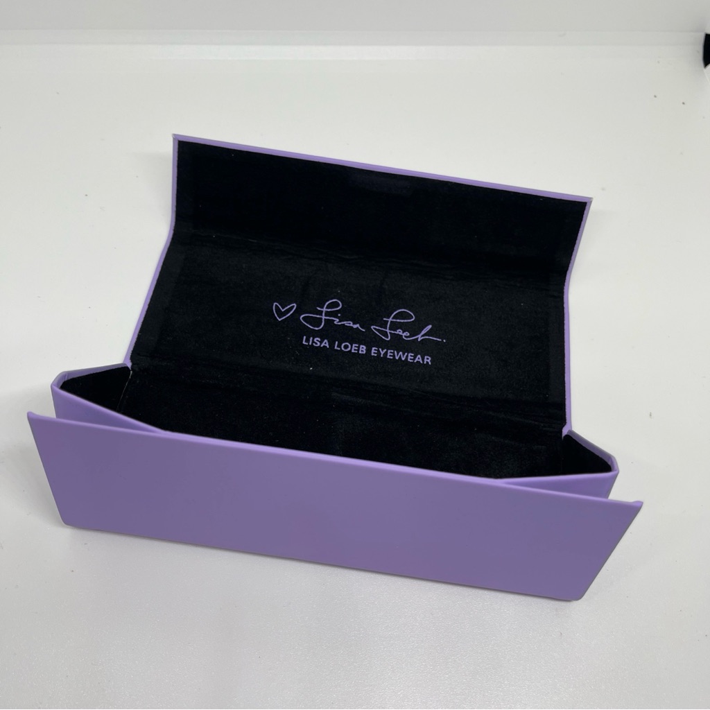 Lisa Loeb Eyewear Purple Glasses Case